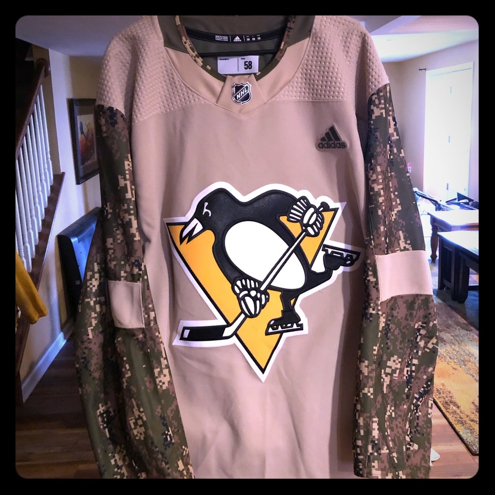 Pittsburgh Penguins Adidas MiC Veterans Day Jersey
